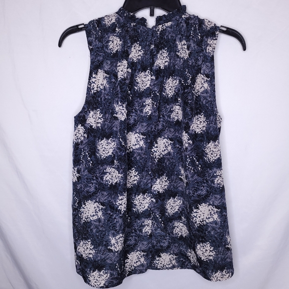 JOIE Women's Baltic Print Ruffle Sleeveless Blouse SMALL - Picture 5 of 10